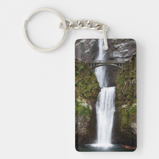 Multnomah Falls in the Columbia Gorge Keychain (Front)
