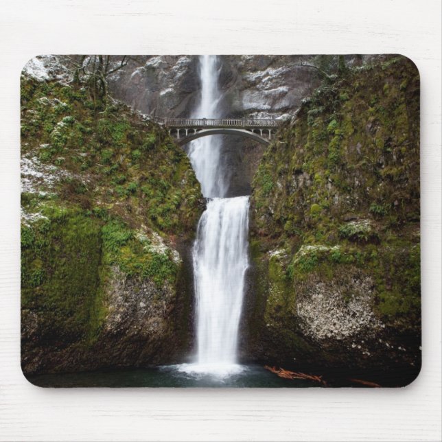 Multnomah Falls in the Columbia Gorge Mouse Pad (Front)