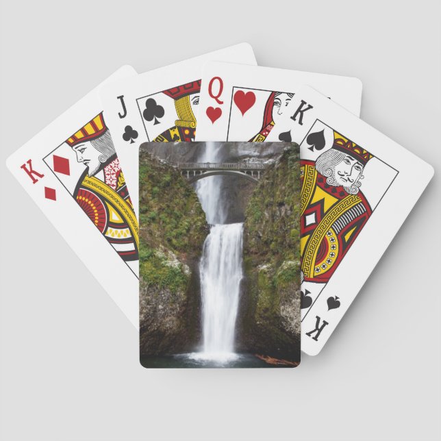 Multnomah Falls in the Columbia Gorge Poker Cards (Back)
