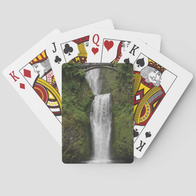 Multnomah Falls Large Print Playing Cards (Back)