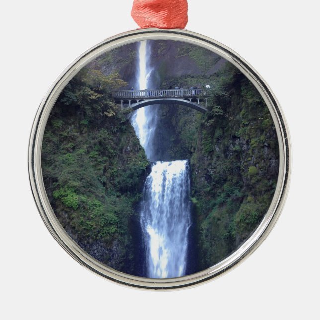 Multnomah Falls Metal Ornament (Front)