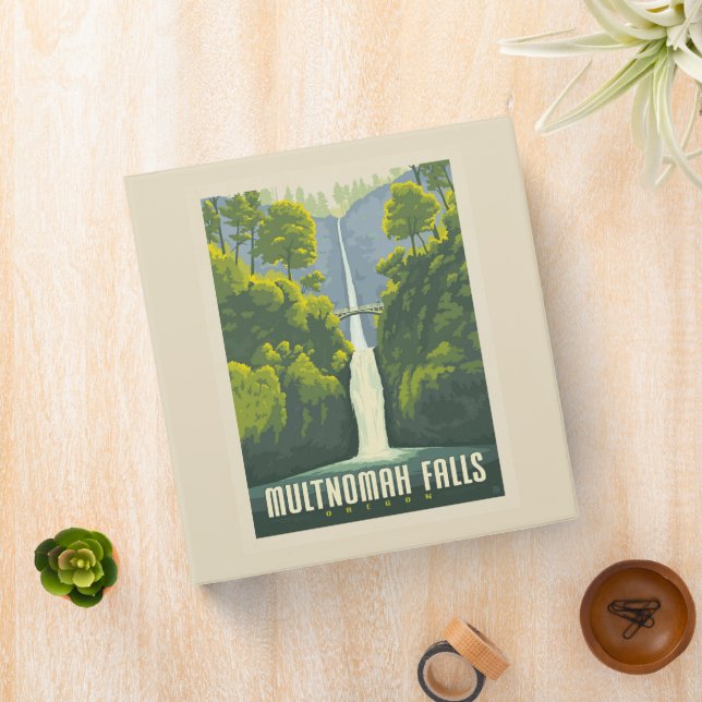 Multnomah Falls | Oregon 3 Ring Binder (In Situ)