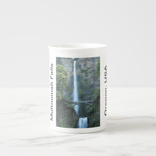 Multnomah Falls Oregon Bone China Mug (Front)