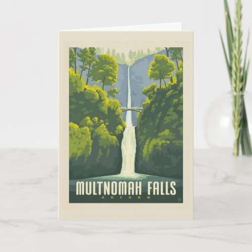 Multnomah Falls  Oregon Card