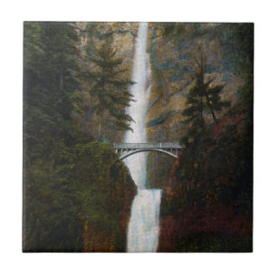 Multnomah Falls Oregon Ceramic Tile