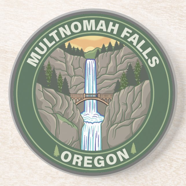 Multnomah Falls Oregon Coaster (Front)