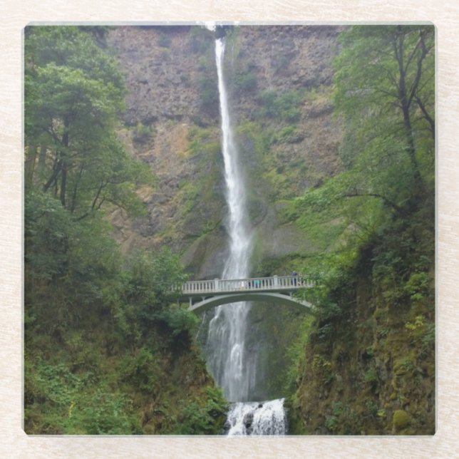 Multnomah Falls, Oregon Glass Coaster (Front)