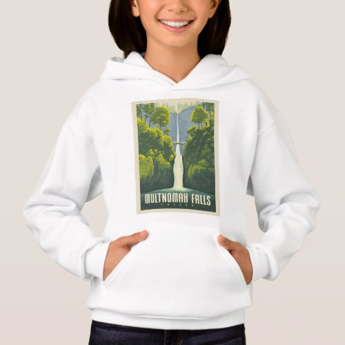 Multnomah Falls  Oregon Hoodie