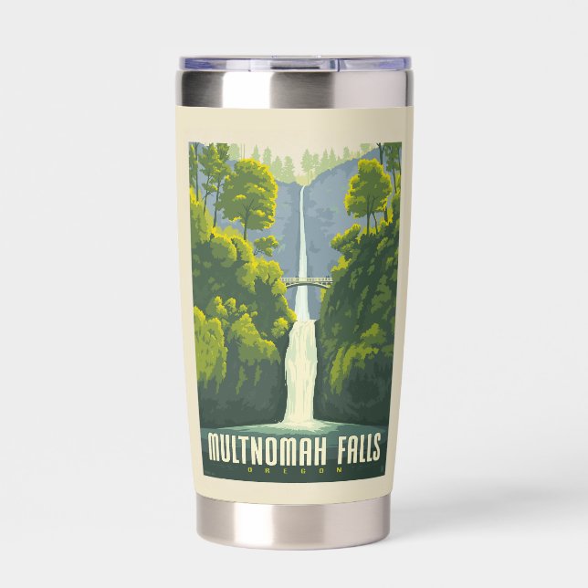 Multnomah Falls | Oregon Insulated Tumbler (Front)