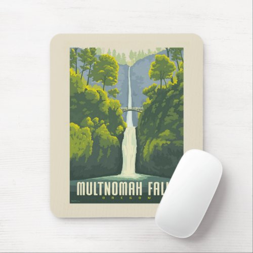 Multnomah Falls  Oregon Mouse Pad