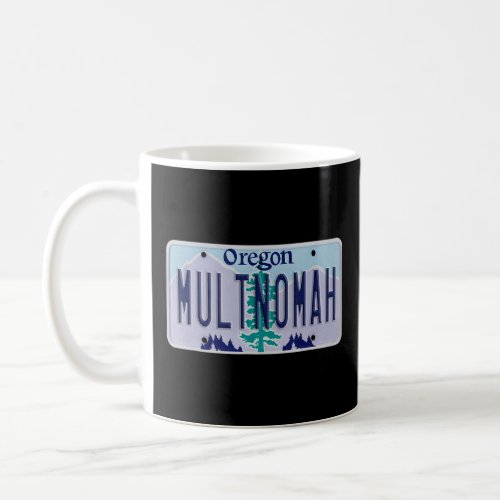 Multnomah Falls Oregon OR Neighborhood License Pla Coffee Mug