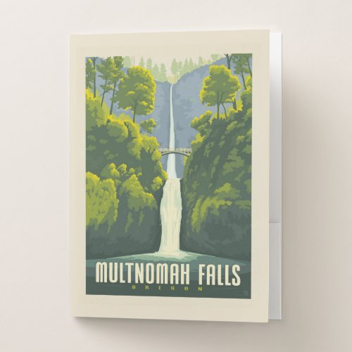 Multnomah Falls  Oregon Pocket Folder