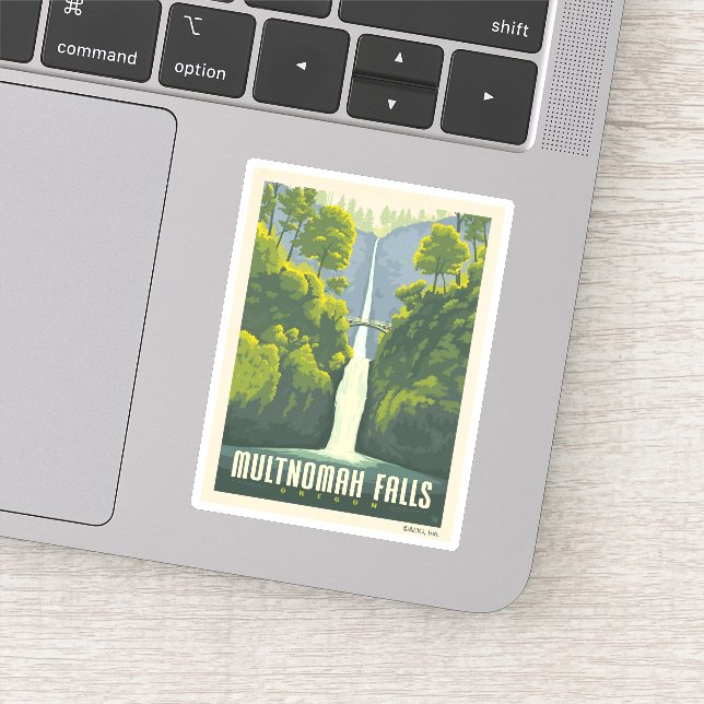 Multnomah Falls | Oregon Sticker (Detail)