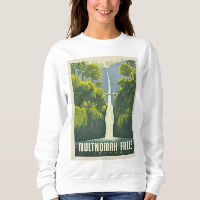 Multnomah Falls | Oregon Sweatshirt (Front)