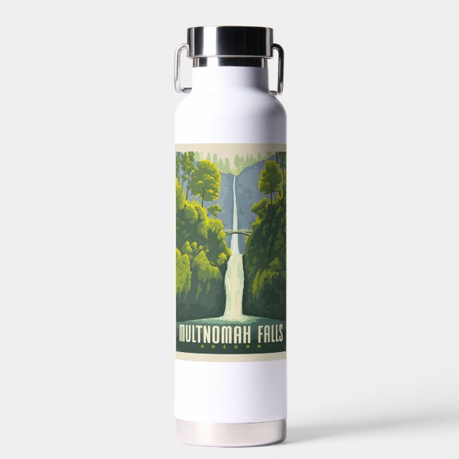 Multnomah Falls | Oregon Water Bottle (Front)