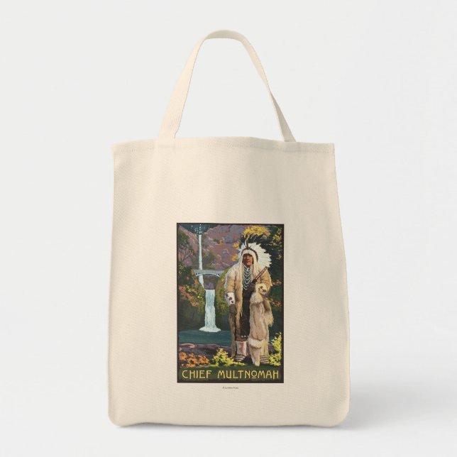 Multnomah Falls, OregonChief Multnomah Tote Bag (Front)