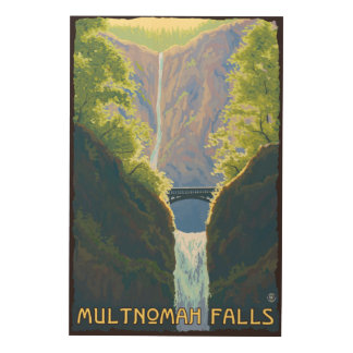 Multnomah Falls, OregonMaiden of the Falls Wood Wall Decor
