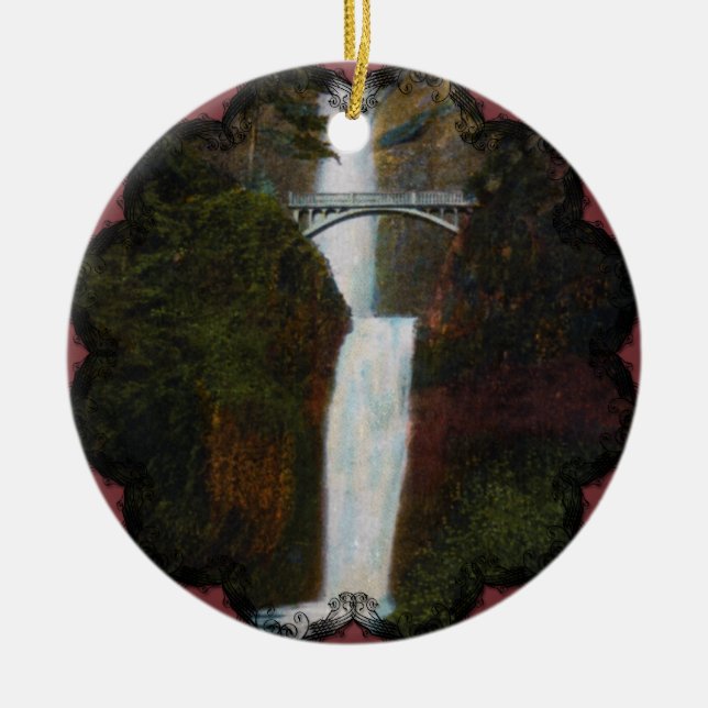 Multnomah Falls Ornament (Front)