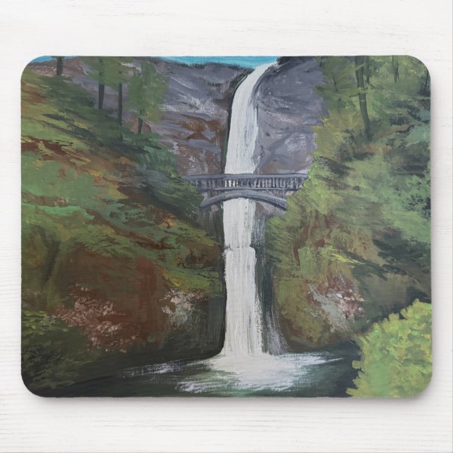 Multnomah Falls View Mouse Pad (Front)