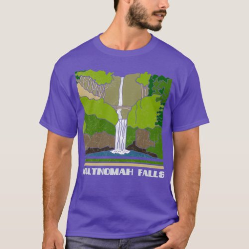 Multnomah Falls Vintage Souvenir T_Shirt