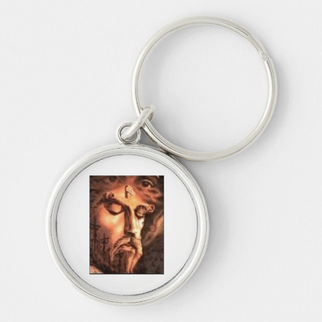 MULTPLE FACES OF JESUS KEYCHAIN (Front)