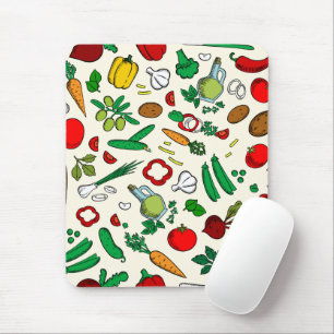 Multycolor Vegetable Pattern   Mouse Pad