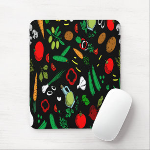 Multycolor Vegetable Pattern Mouse Pad
