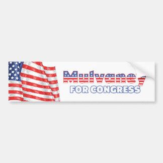Mulvaney for Congress Patriotic American Flag Bumper Sticker