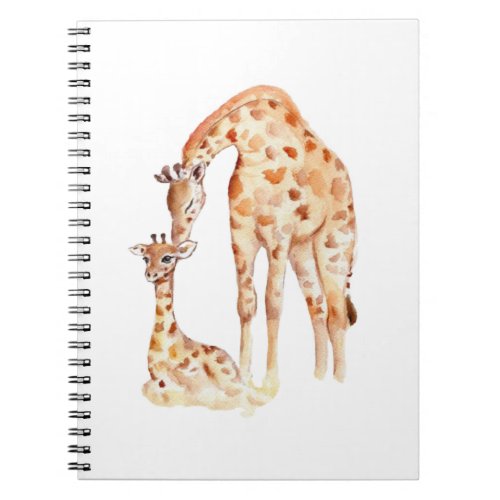 Mum  Baby Giraffe Notebook