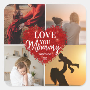 Mum Best Mother Birthday Instagram Photo Template Square Sticker