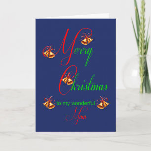 Mum Christmas Bells Holiday Card