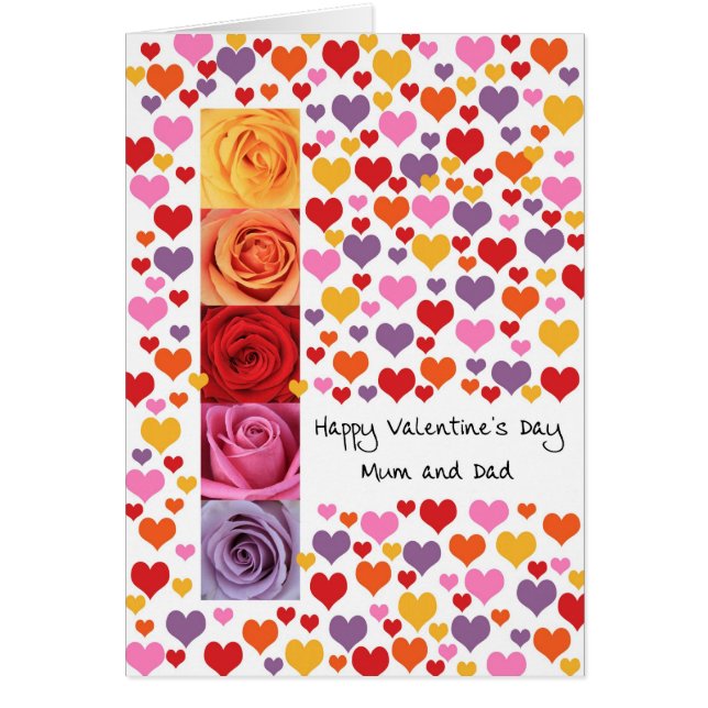 Mum & Dad Colored Valentine's Day (Front)