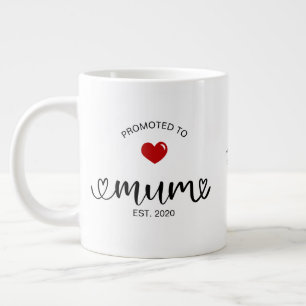 Mum Established Promoted To Mom Giant Coffee Mug