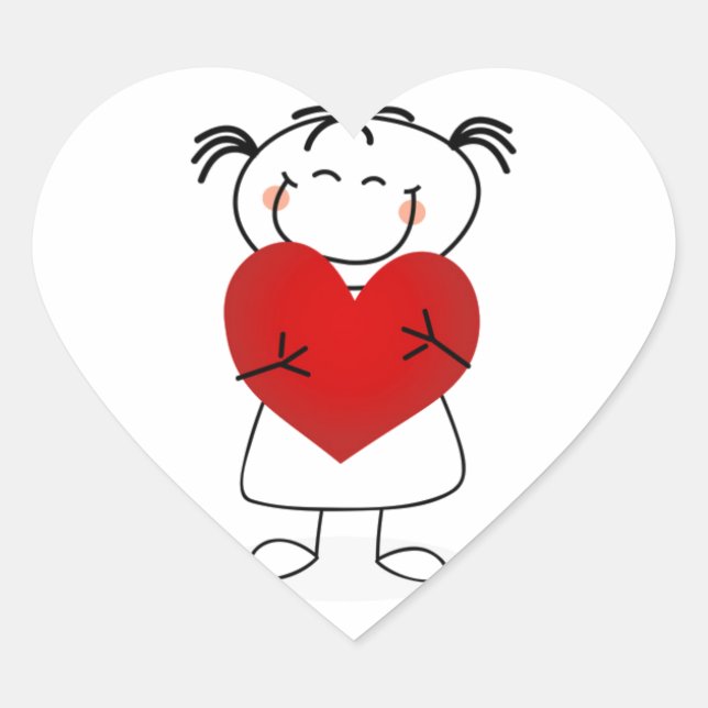 mum i love u this much heart sticker (Front)