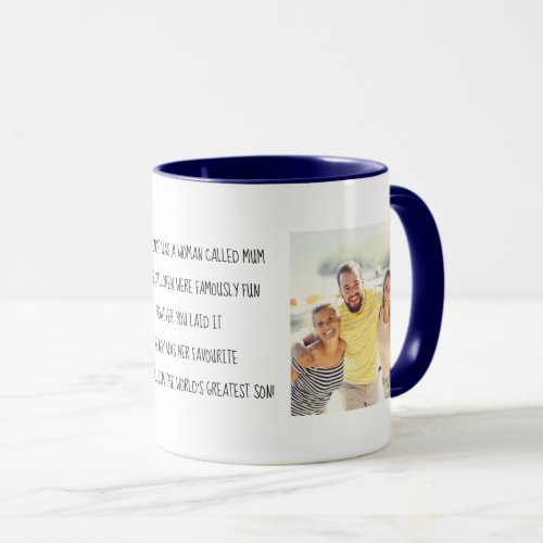 Mum Limerick from Worlds Greatest Son 2 Photo Mug