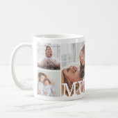 MUM Multiple Photo Collage & Custom Monogram Coffee Mug (Left)