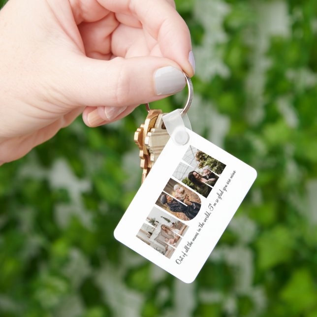 Mum Photo Collage Keychain (Hand)