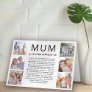 Mum Photos Things We Love About You Mother's Day Thank You Card