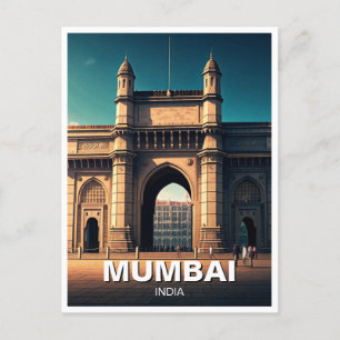 Mumbai Gateway of India Travel Souvenir Postcard