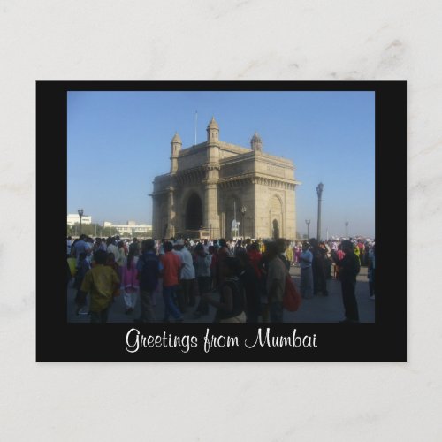 mumbai gateway postcard