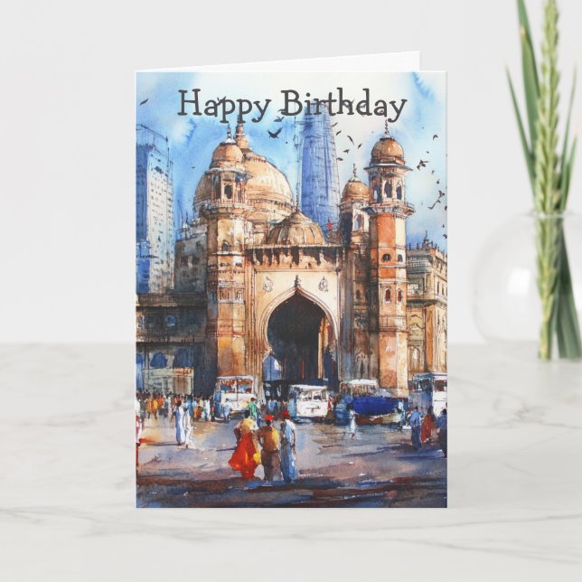 Mumbai in India Card (Front)