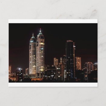 Mumbai India Skyline Postcard by GreatDrawings at Zazzle