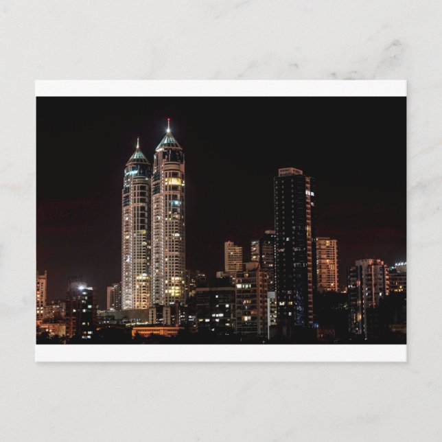 Mumbai India Skyline Postcard (Front)