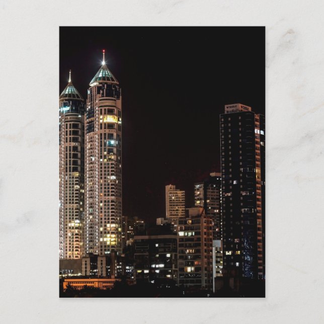 Mumbai India Skyline Postcard (Front)