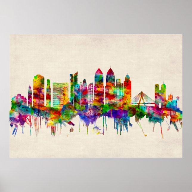 Mumbai India Skyline Poster (Front)