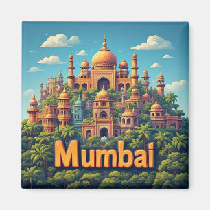 Mumbai India Urban Travel Keepsake 🗺️ Magnet