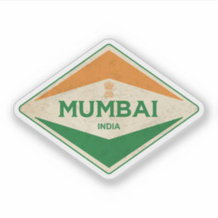 Mumbai India Vintage Sticker