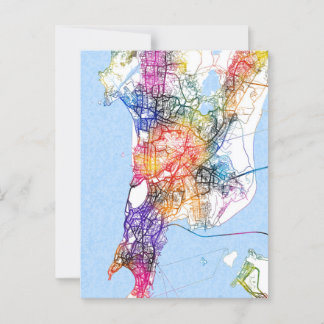 Mumbai Maharashtra City Map Postcard