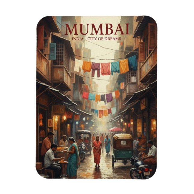 Mumbai Travel Souvenir Magnet (Vertical)
