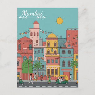 Mumbai Travel Souvenir Postcard